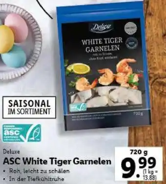 Lidl Deluxe ASC White Tiger Garnelen 720g Angebot