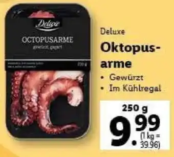 Lidl Deluxe Oktopusarme 250g Angebot