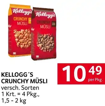 Transgourmet KELLOGG'S CRUNCHY MÜSLI 1.5- 2kg Angebot