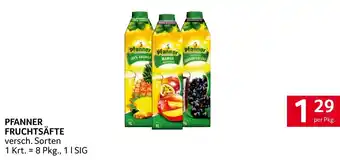 Transgourmet PFANNER FRUCHTSÄFTE 1L Angebot