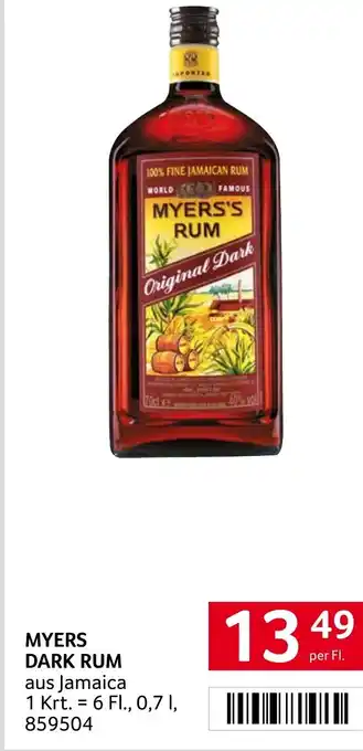 Transgourmet MYERS'S RUM 0.7L Angebot