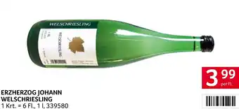 Transgourmet ERZHERZOG JOHANN WELSCHRIESLING 1L Angebot
