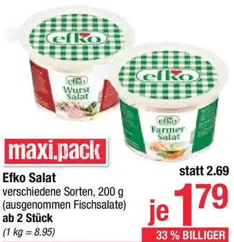 Maximarkt Efko Salat 200g Angebot
