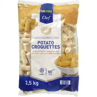Metro Metro Chef Kroketten, Preisangabe ohne MwSt. (Preis inkl. MwSt. 4,53 €), METRO 1 Kilogramm Angebot
