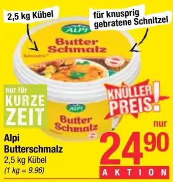 Maximarkt Alpi Butterschmalz 2,5 kg Angebot