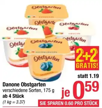 Maximarkt Danone Obstgarten verschiedene Sorten, 175 g Angebot