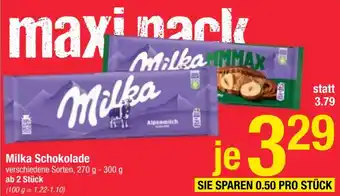 Maximarkt Milka Schokolade 270g-300g Angebot