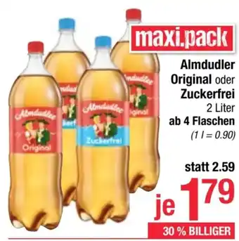 Maximarkt Almdudler Original oder Zuckerfrei 2 Liter Angebot