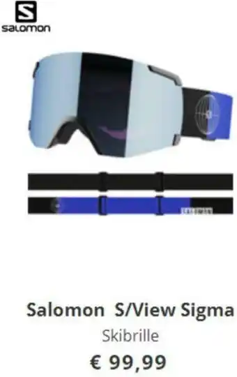 Hervis Salomon S/View Sigma Skibrille Angebot