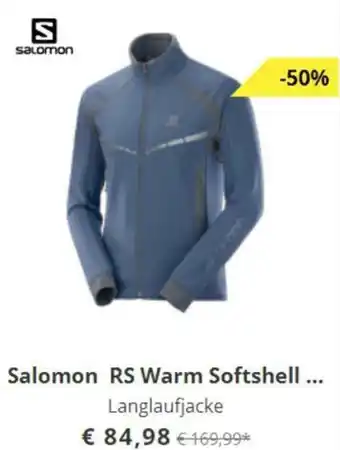 Hervis Salomon RS Warm Softshell Launglaufjacke Angebot