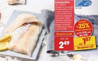Interspar Kabeljaufilet Angebot