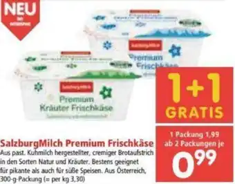 Interspar Salzburgmilch Premium Frischkäse 300g Angebot