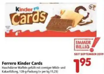 Interspar Ferrero Kinder Cards Angebot