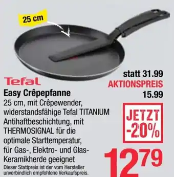 Maximarkt Tefal Easy Crêpepfanne 25 cm Angebot
