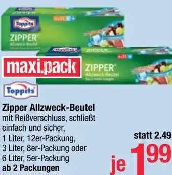Maximarkt Zipper Allzweck-Beutel Angebot