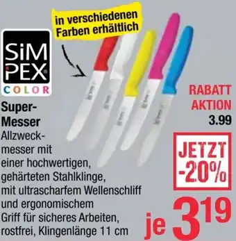 Maximarkt Super- Messer Angebot