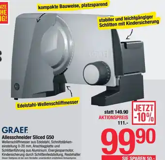 Maximarkt GRAEF Allesschneider Sliced G50 Angebot