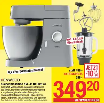 Maximarkt Küchenmaschine KVL 4110 Chef XL Angebot