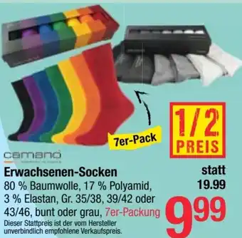 Maximarkt camano Erwachsenen-Socken Angebot