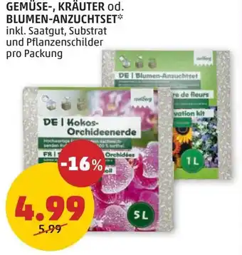 PENNY GEMÜSE-, KRÄUTER od. BLUMEN-ANZUCHTSET Angebot