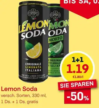 MPreis Lemon Soda versch. Sorten, 330 ml Angebot