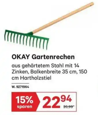 Lagerhaus OKAY Gartenrechen Angebot