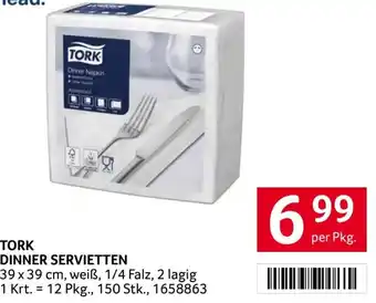 Transgourmet TORK DINNER SERVIETTEN Angebot