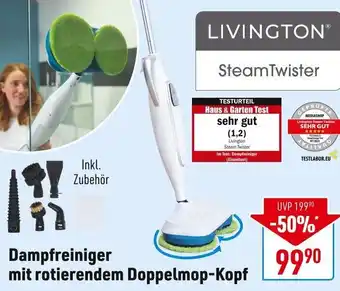 Media Shop Dampfreiniger mit rotierendem Doppelmop-Kopf Angebot