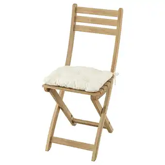 IKEA Askholmen Stuhl/außen, faltbar akazie/kuddarna beige Angebot