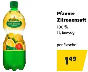 Eurogast Grissemann Pfanner Zitronensaft 1L Angebot