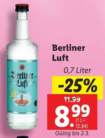 Lidl Berliner Luft 0,7 Liter Angebot