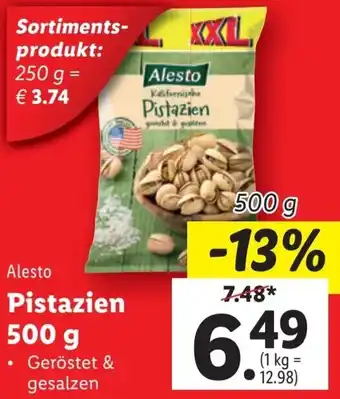 Lidl Pistazien 500 g Angebot