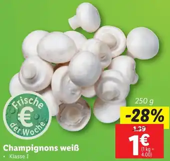 Lidl Champignons weiß Angebot