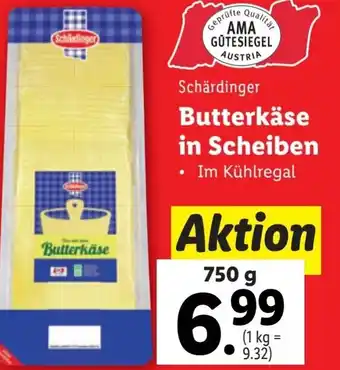 Lidl Butterkäse in Scheiben Angebot