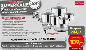 Interspar Kelomat Kochgeschirr-Set Angebot