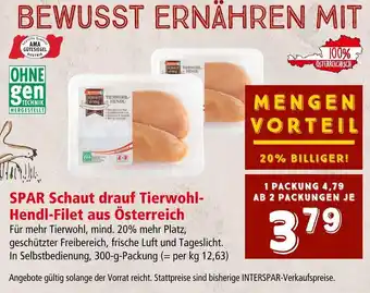 Interspar SPAR -Hendl-Filet Angebot