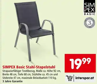 Interspar SIMPEX Basic Stahl-Stapelstuhl Angebot