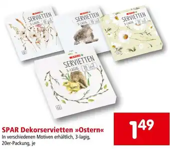 Interspar SPAR Dekorservietten Ostern Angebot