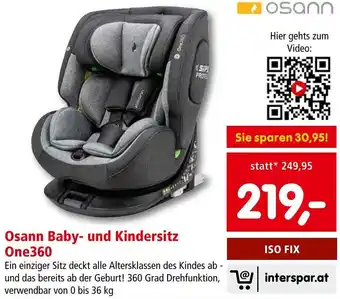 Interspar Osann Baby- und Kindersitz One360 Angebot