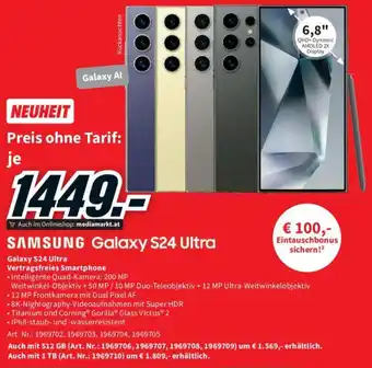 Media Markt SAMSUNG Galaxy S24 Ultra Angebot
