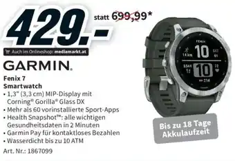 Media Markt Fenix 7 Smartwatch Angebot