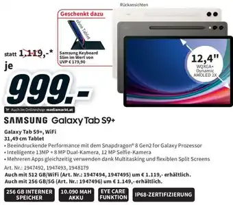 Media Markt SAMSUNG Galaxy Tab S9+ Angebot