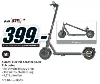 Media Markt Xiaomi Electric Scooter 4 Lite E-Scooter Angebot