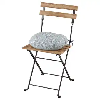 IKEA TÄrnÖ Stuhl/außen, faltbar schwarz/hellbraun lasiert/klösan blau Angebot