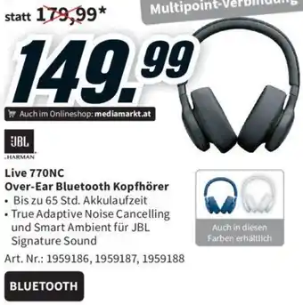 Media Markt Live 770NC Over-Ear Bluetooth Kopfhörer Angebot