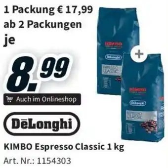 Media Markt KIMBO Espresso Classic 1 kg Angebot