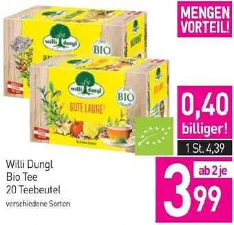 Sutterlüty Willi Dungl Bio Tee 20 Teebeutel Angebot