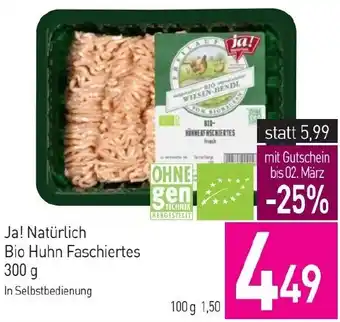 Sutterlüty Ja! Natürlich Bio Huhn Faschiertes 300g Angebot