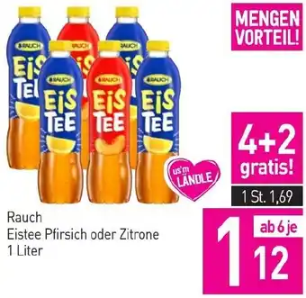 Sutterlüty Rauch Eistee Pfirsich oder Zitrone 1 Liter Angebot