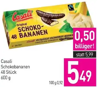 Sutterlüty Casali Schokobananen 48 Stück 600g Angebot